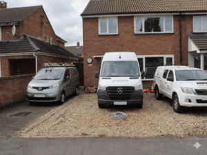 Mowbray cars on drive
