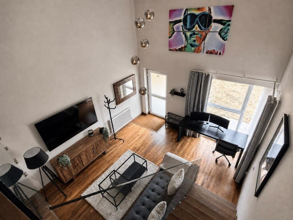The Observatory, Cambridge: living room